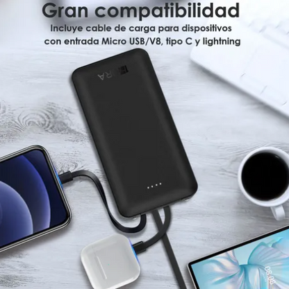 Power Bank Batería Portátil 20000 Mah Un